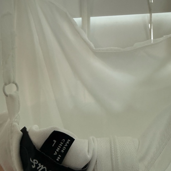 Lulu's White Ruffle Mini Dress - Picture 4 of 4